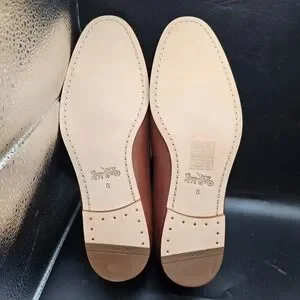NIB Men\'s COACH Sculpted C Leather Loafers Color is Saddle C1317 Size 8D Coach | Shoes | Nib Mens Coach Sculpted C Leather Loafers  main image 4